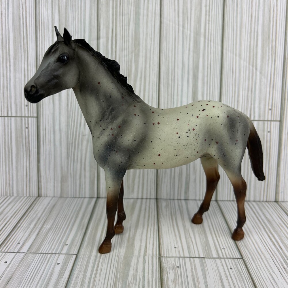 Breyer Horse Classic Figure 6136 Wild Blue Roan Mustang Appaloosa Spot Duchess